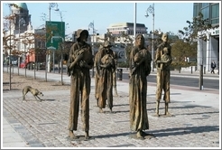 A commemoration of the starving peasants of Dublin (on the bank of the Liffey).