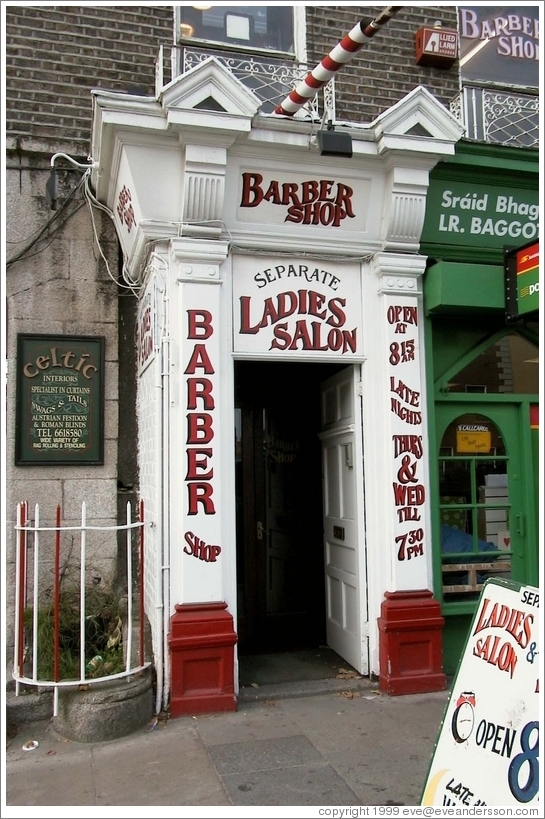 Barber shop.