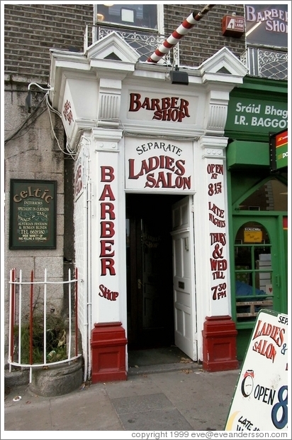Barber shop.