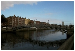 I found out, after taking a few pictures of this bridge, that it is the most photographed bridge in Dublin. I can see why; it has a soothing curvature.