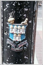 Detail from a street post.