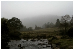 House beyond river.