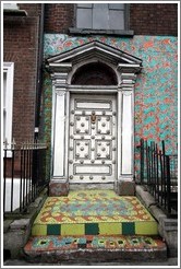 Colorful doorway on Abbey Street.