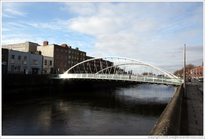 James Joyce Bridge over the River Liffey.