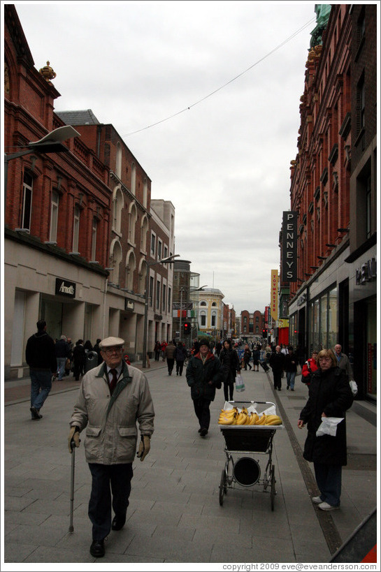 Woman selling bananas.  Mary  Street.