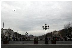 O'Connell Bridge over the River Liffey.