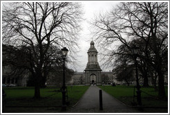 Campanile and Library Square.  Trinity College.