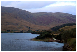 Connemara region of Ireland's west coast, with boat.