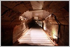 Templar Crusader Tunnel, a tunnel used by the Knights Templar, connecting a Templar palace to the port.  Old town Akko.