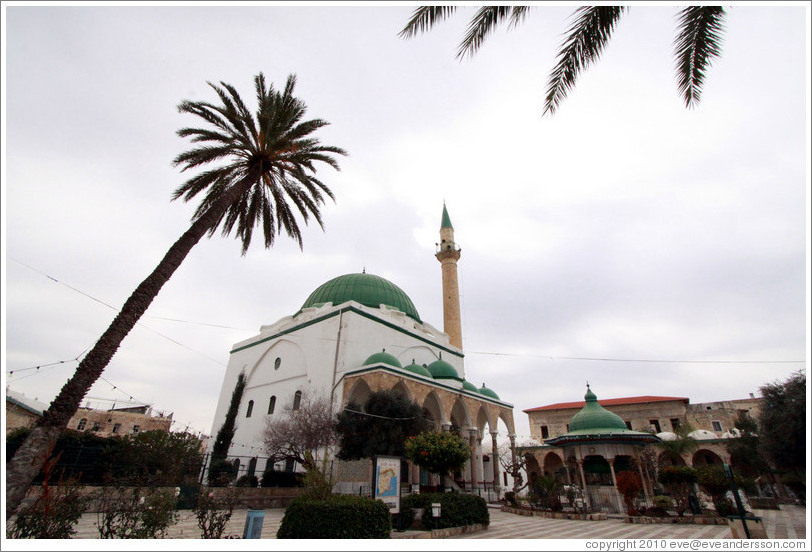 Al-Jazzar Mosque, built in 1781.  Old town Akko.