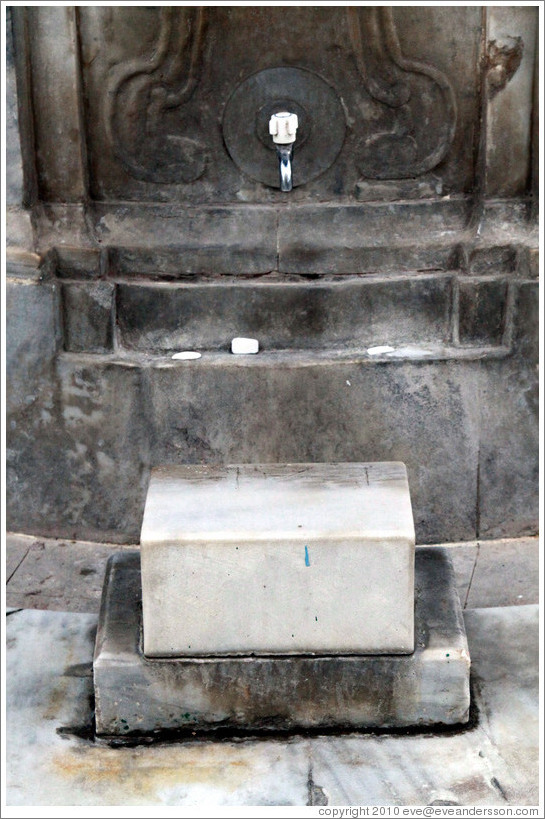 Foot washing area, Al-Jazzar Mosque.  Old town Akko.