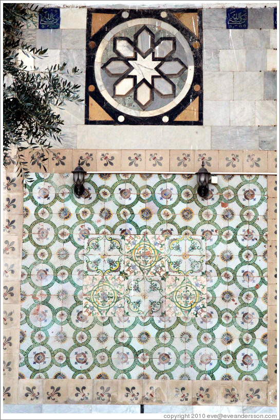 Wall pattern, Al-Jazzar Mosque.  Old town Akko.