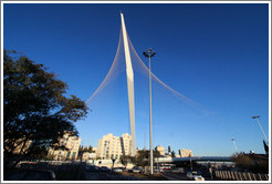 Jerusalem Chords Bridge, a tram and pedestrian bridge.