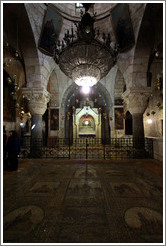 Armenian section of the Church of the Holy Sepulchre, with a mosaic floor.  Christian Quarter, Old City of Jerusalem.