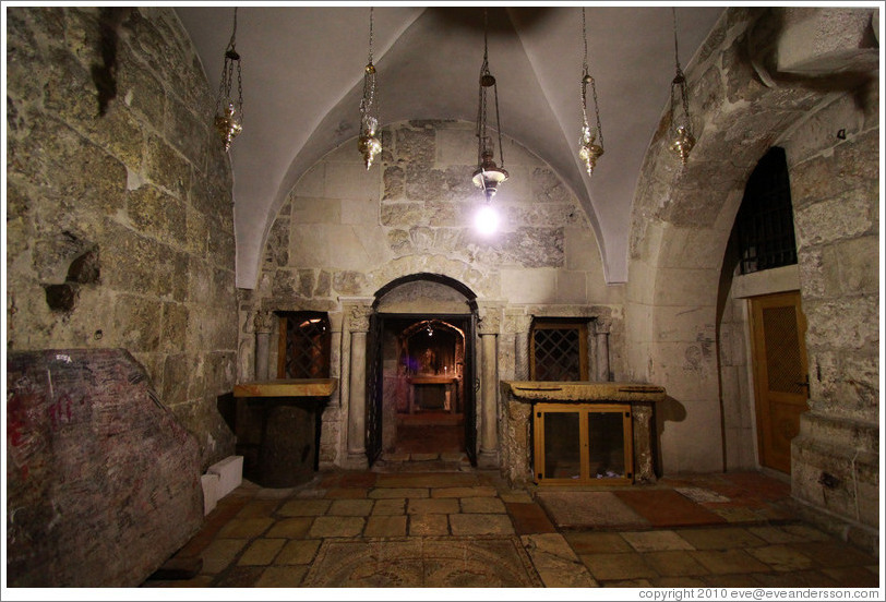 Crusaders section, Church of the Holy Sepulchre, Christian Quarter, Old City of Jerusalem.