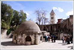 Ethiopian monastery.  Church of the Holy Sepulchre, Christian Quarter, Old City of Jerusalem.