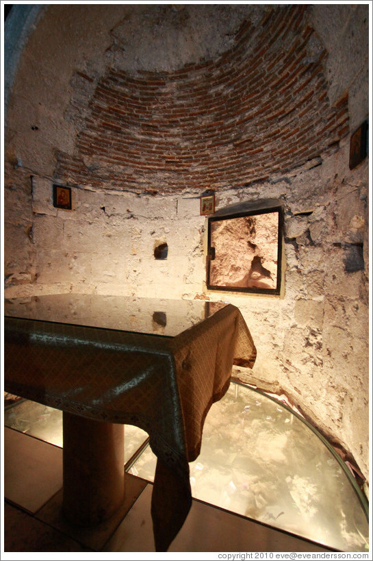 Roman Catholic section, Church of the Holy Sepulchre, Christian Quarter, Old City of Jerusalem.