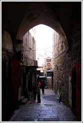 El-Khanqa Street, Christian Quarter, Old City of Jerusalem.