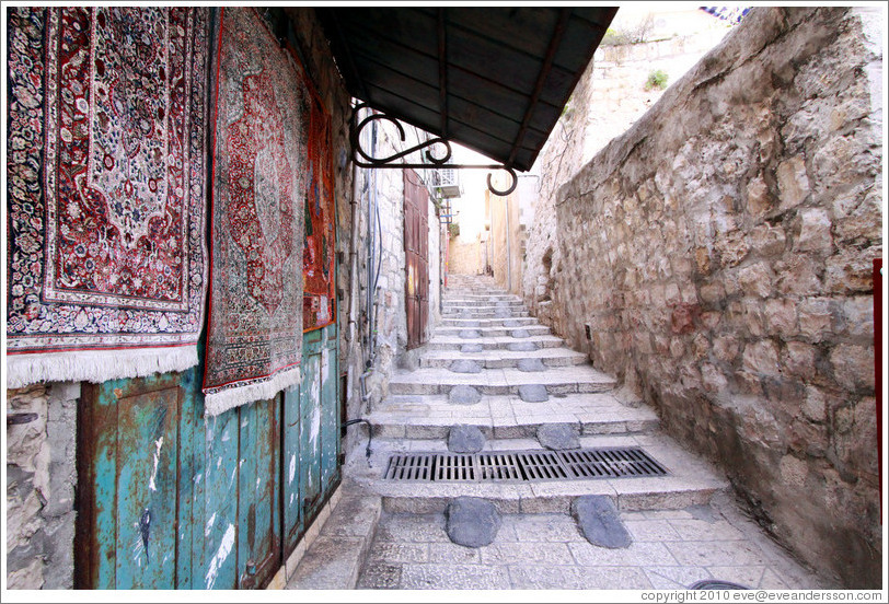 Habad Street, Christian Quarter, Old City of Jerusalem.