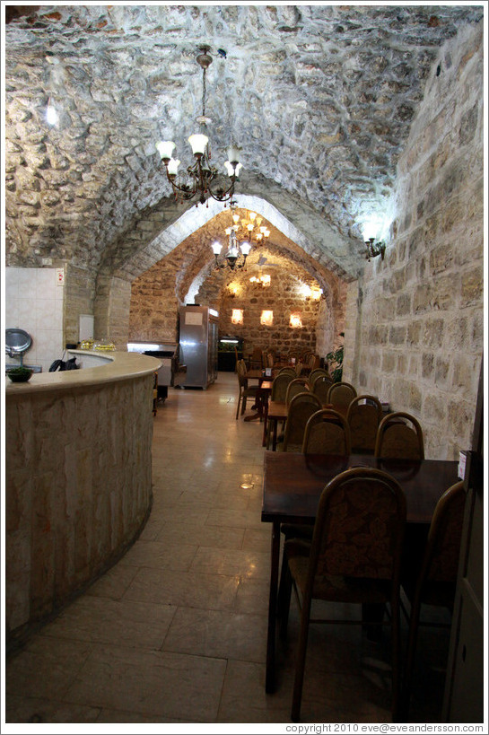 Restaurant, Misgav Ladakh Street, Jewish Quarter, Old City of Jerusalem.