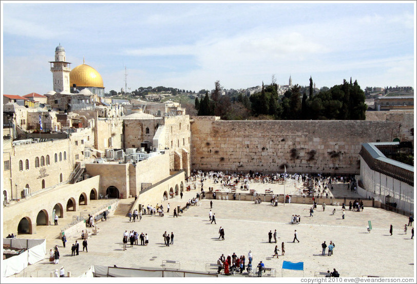 Western (Wailing) Wall, Old City of Jerusalem.