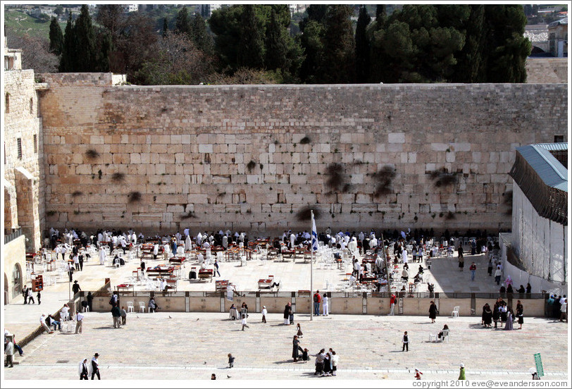 Western (Wailing) Wall, Old City of Jerusalem.