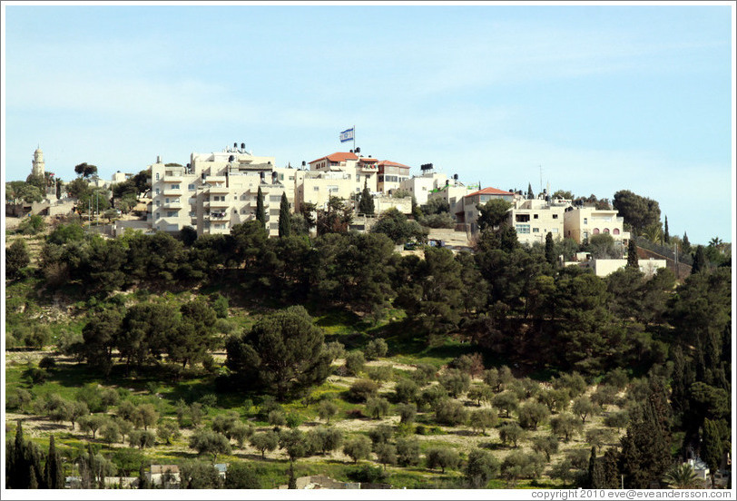 Seven Arches Hotel, Mount of Olives, viewed from the Yeusefiya cemetery, Jerusalem.