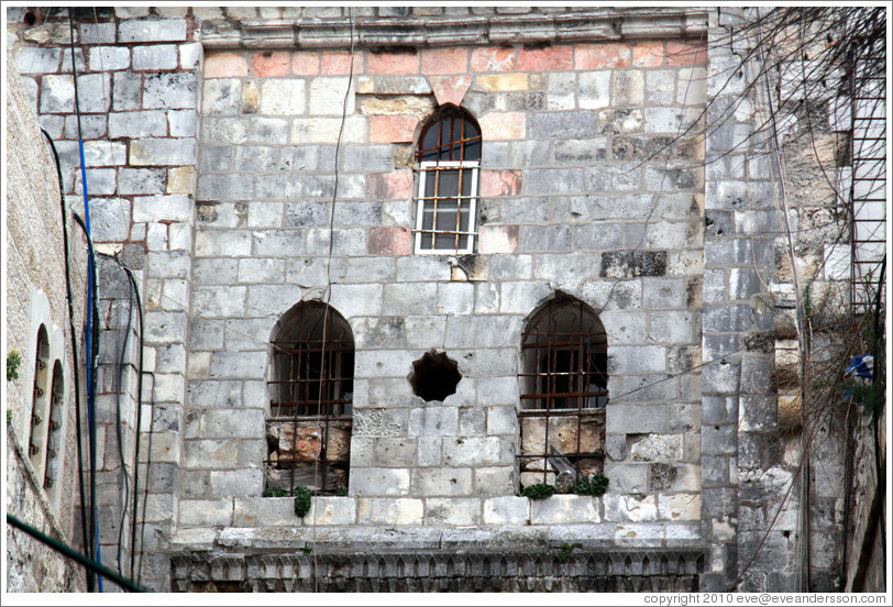 Windows, Al-Wad Road, Muslim Quarter, Old City of Jerusalem.