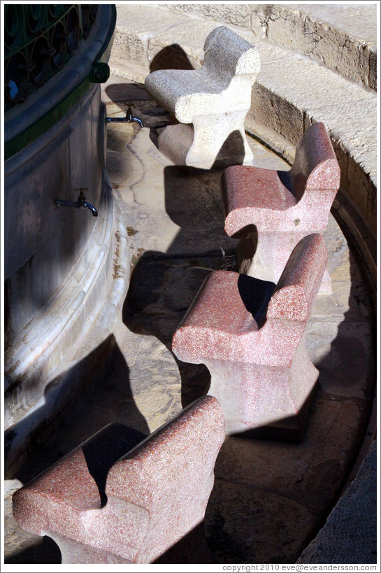 Area for washing feet, Haram esh-Sharif (Temple Mount).