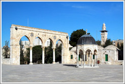 Arches (qanatir) and dome, Haram esh-Sharif (Temple Mount).