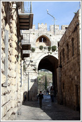 The Lions' Gate, Muslim Quarter, Old City of Jerusalem.