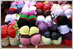 Bras on display, Souk Khan El-Zeit, Muslim Quarter, Old City of Jerusalem.