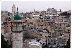 View of the Old City of Jerusalem from the Austrian Hospice of the Holy Family.