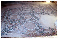 Mosaic, Byzantine Church, desert fortress of Masada.