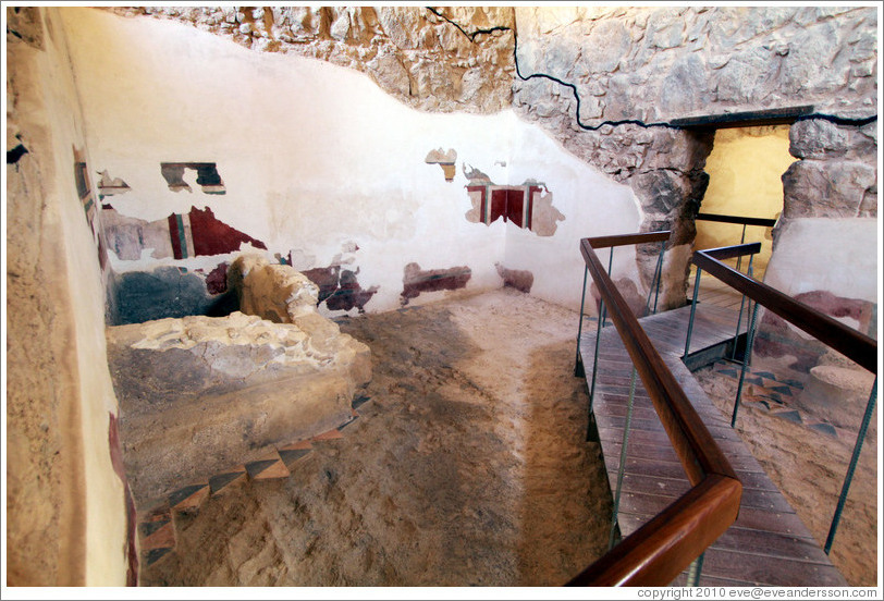 Calidarium (hot baths), desert fortress of Masada.