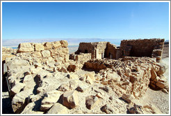 Commandant's residence, desert fortress of Masada.