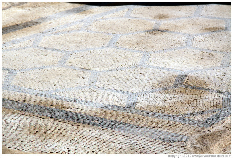 Mosaic, Northern Palace, desert fortress of Masada.