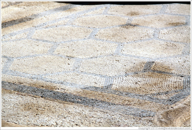 Mosaic, Northern Palace, desert fortress of Masada.