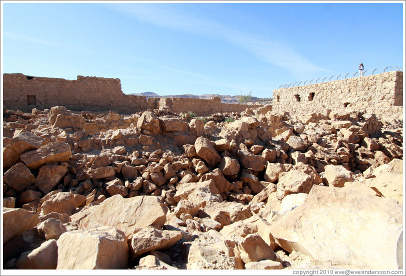 Storerooms complex, desert fortress of Masada.