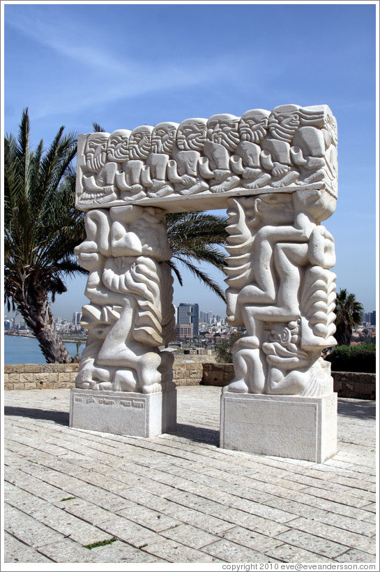 Statue of Faith, Abrasha Park, Old Jaffa.