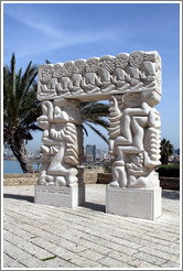 Statue of Faith, Abrasha Park, Old Jaffa.