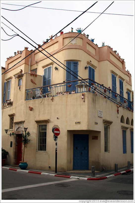 Corner of Shabazi Street and Chelouche Street, Neve Tzedek.