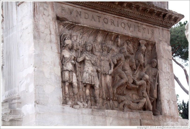 Detail, Arco di Costantino (Arch of Constantine).