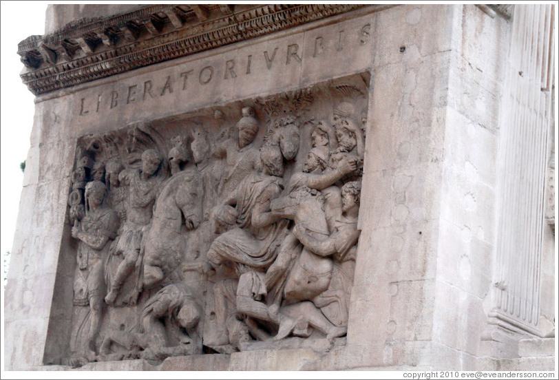 Detail, Arco di Costantino (Arch of Constantine).