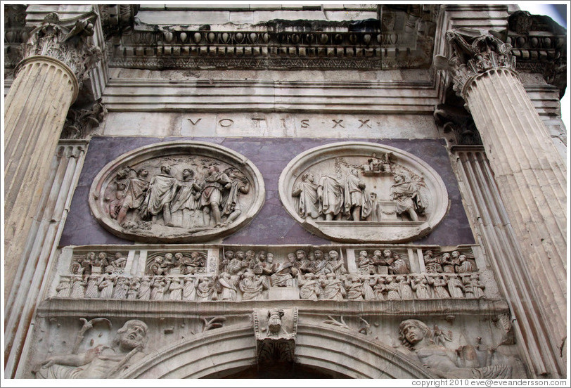 Detail, Arco di Costantino (Arch of Constantine).