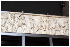 Relief with gladiatorial scenes.  The Colosseum.