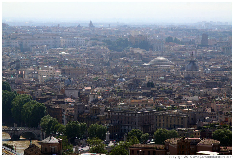 Rome, viewed from St. Peter's Basilica in Vatican City.