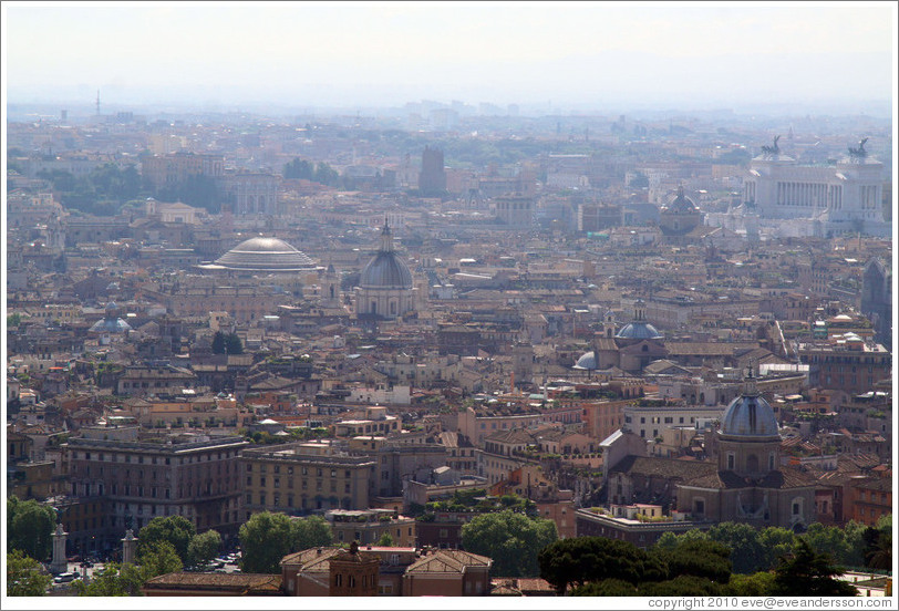 Rome, viewed from St. Peter's Basilica in Vatican City.