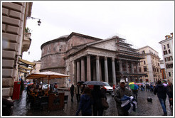 Exterior (undergoing restoration).  The Pantheon.