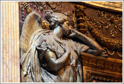 Detail, Tomb of King Humbert I (2nd king of Italy 1844-1900) and Margherita Savoia (Queen of Italy 1851-1926).  The Pantheon.